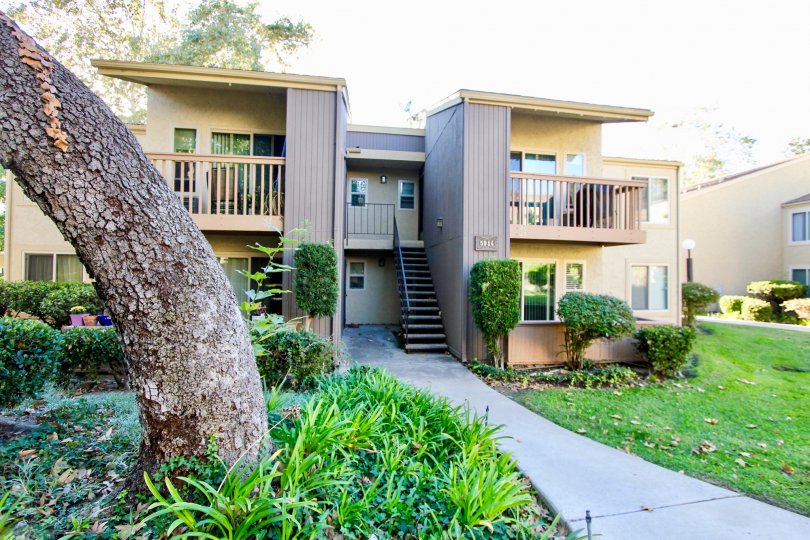 Friars Pointe, Mission Valley, California, two story, grass