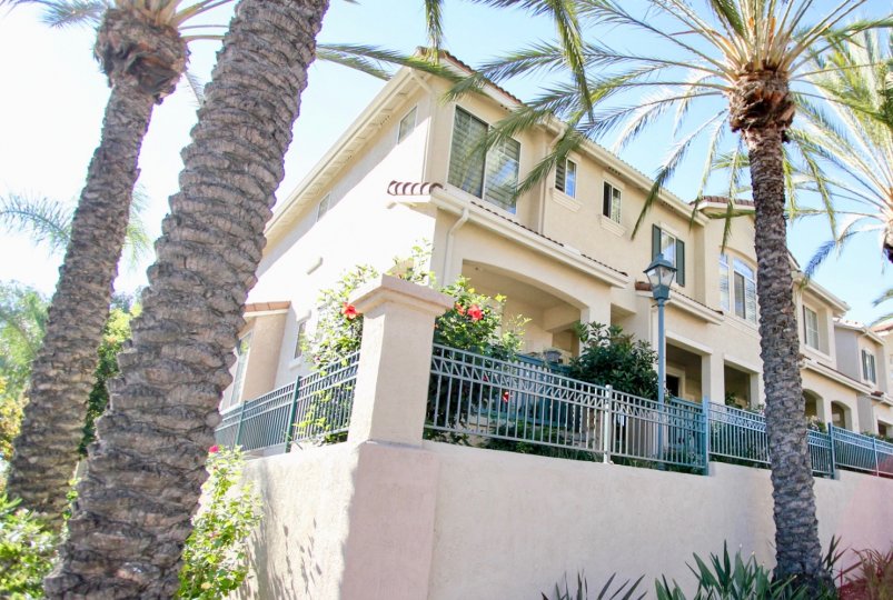 An outside view of a California home during the summer.