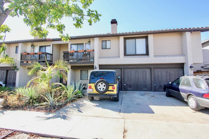 Vehicles parked outside of the Graden Heights community in Normal Heights California.