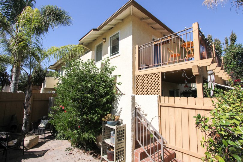 A patio view of Normal Heights Village in Normal Heights, California.