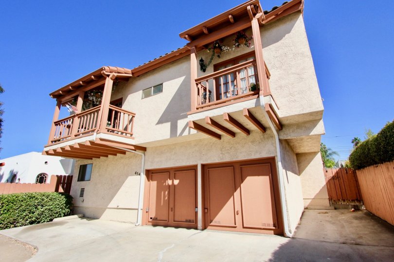 North Felton Creme Two-Story Building Normal Heights California