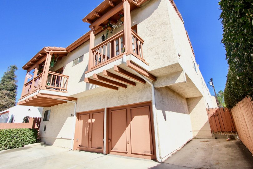 North Felton Creme Two-Story Building Normal Heights California