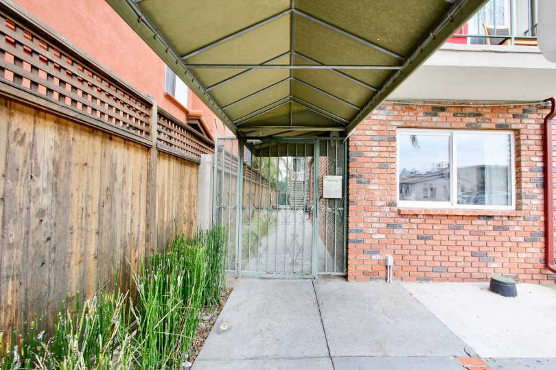 Arizona Estates , North Park , California,brick wall,grill door