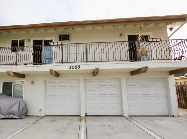 In the Balcony of the South Park Villas with swing and bike is parking in the ground