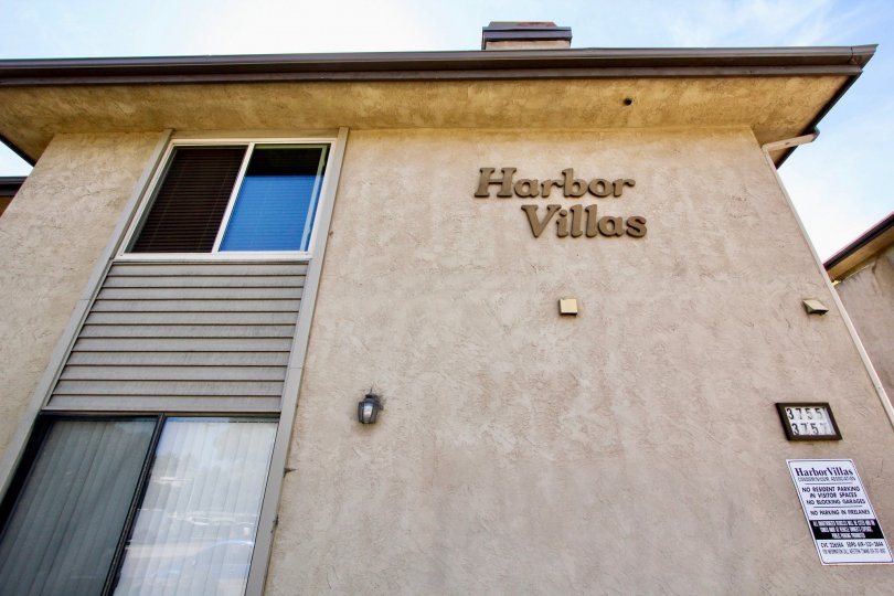 Top angle view of the building have letters in Harbor Villas