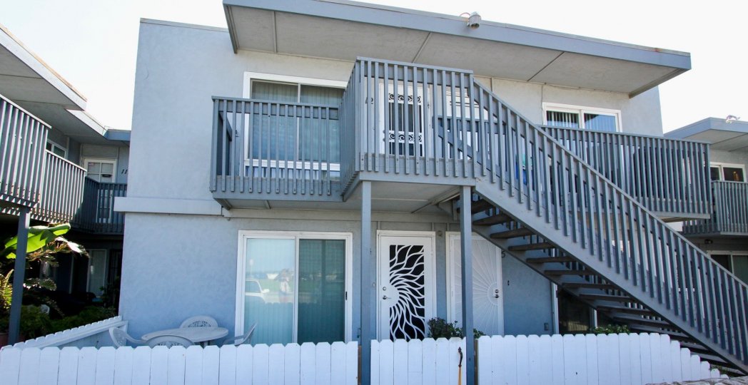 Stairs are fixed outside in the Villa that are in Spray Community