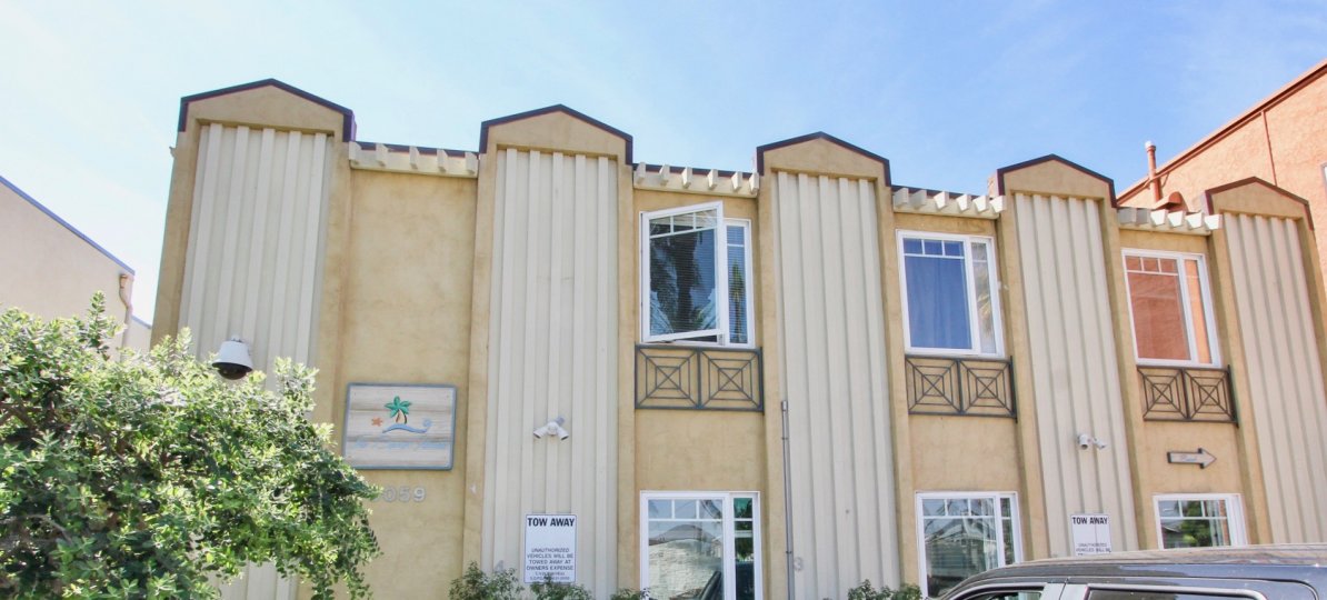 Taking a look back at the massive windows at The Beach House Community in Ocean beach, CA