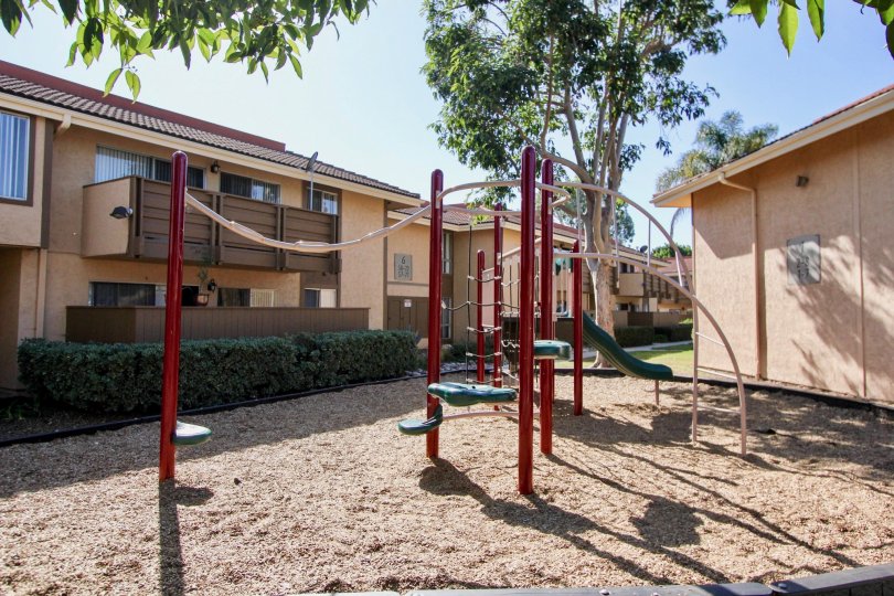 The sun boasts this playground in the Forest Glen community of Oceanside, CA.