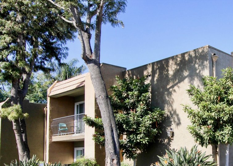An outside view of an apartment in La Estancia complex in Oceanside CA