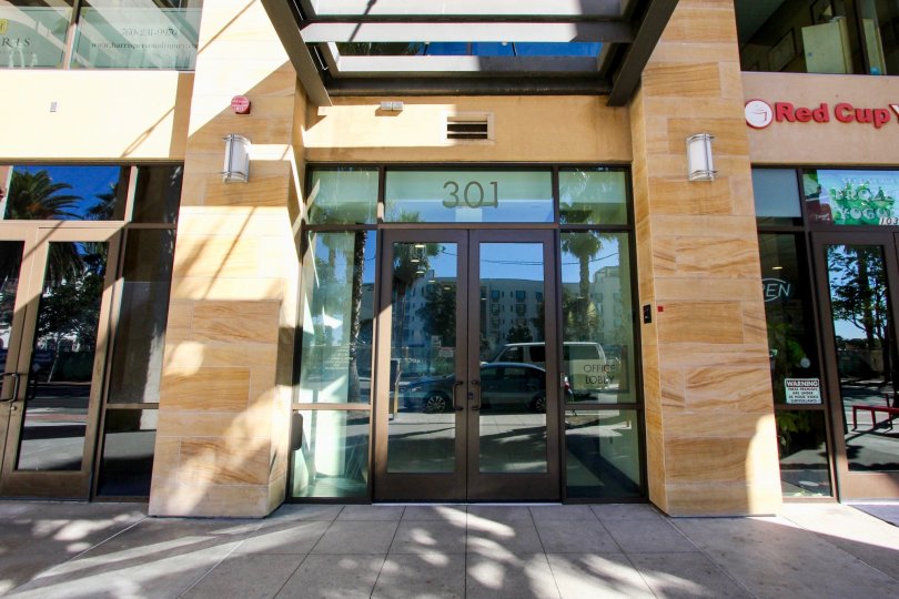 Entrance to 301 in Oceanside Terrace Oceanside California
