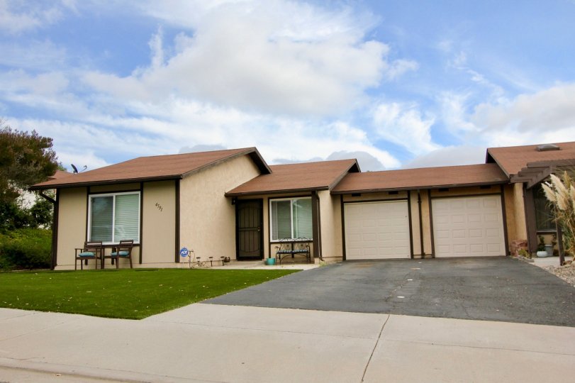 A home with a two car garage in Peacock Hills community