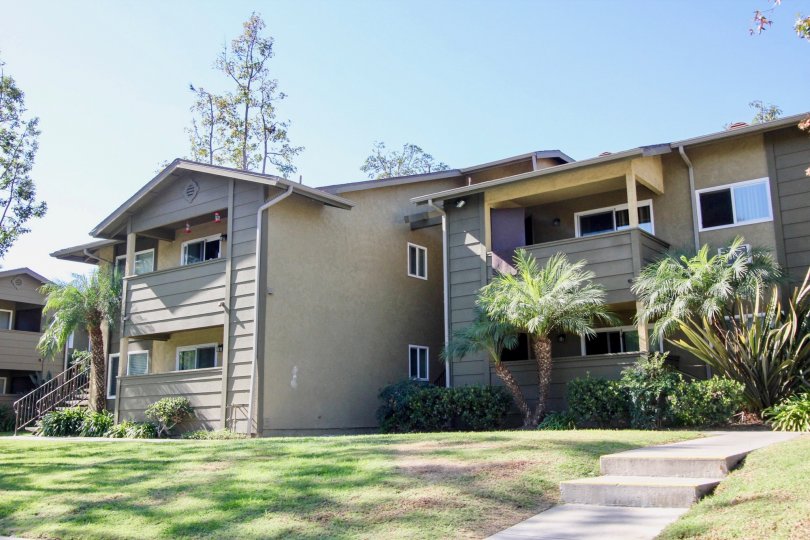 Sunny day, in front of River Trail Community, Oceanside, CA