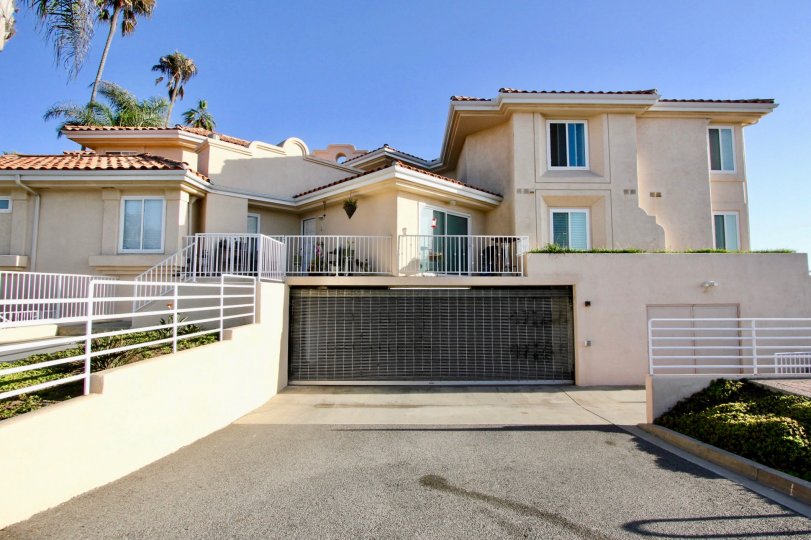 Gated parking at Villa Pacific in Oceanside, California.