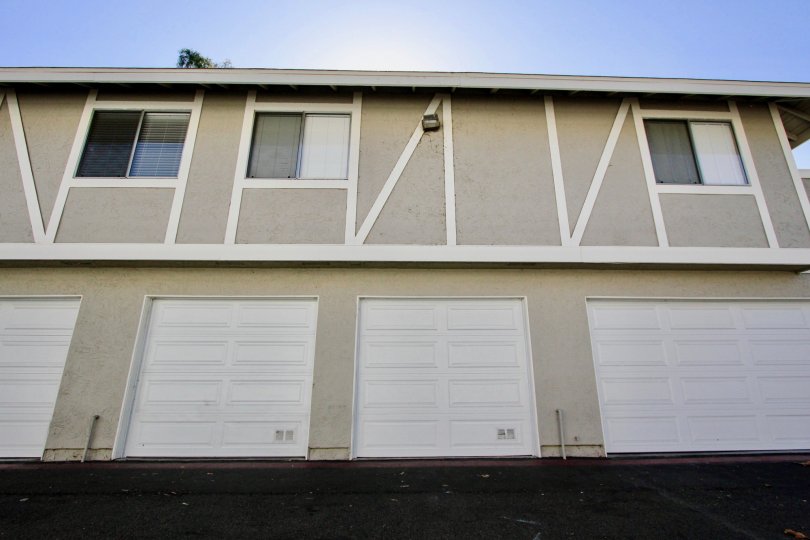 Two Storey attached homes with ground floor garages in the community of Whelan Ranch, Oceanside, CA