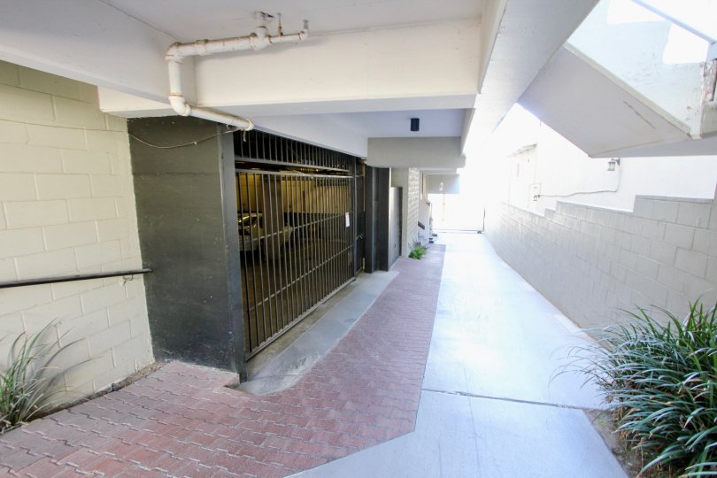 Carmel Cove community garage entrance, Pacific Beach, CA