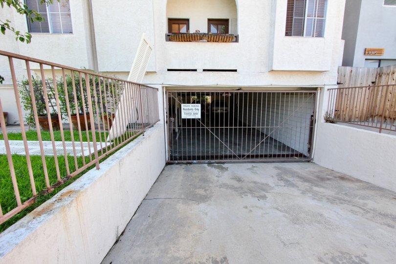 California Point Loma Primrose Villas Underground Parking Garage