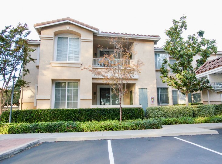 In sunny day, A house in Palo alto with trees and grass in CA
