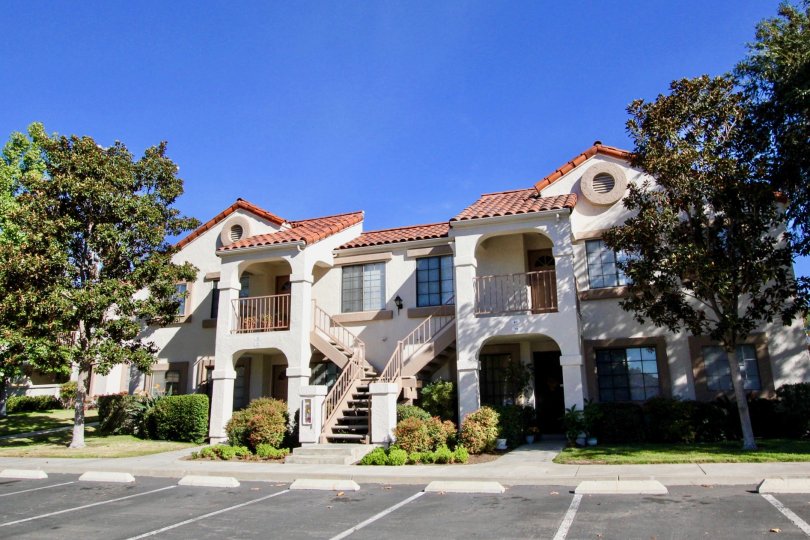 Seven parking spaces at Stony Brook in Rancho Bernardo CA