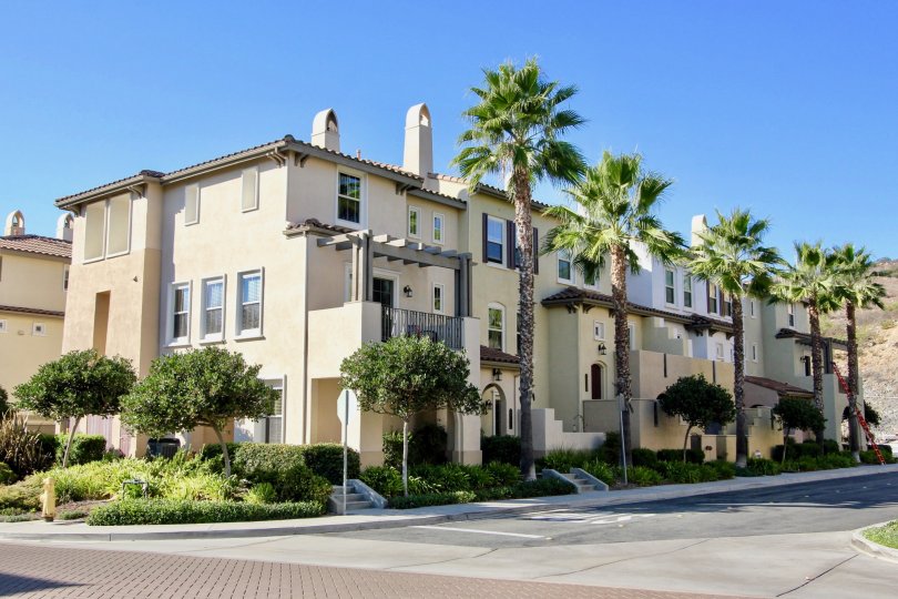 Larkspur Heights condominium complex street view San Marcos California