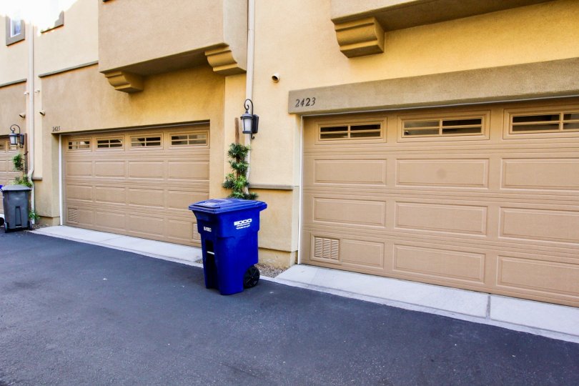garage view in the Magnolia community located in San Marcos ca