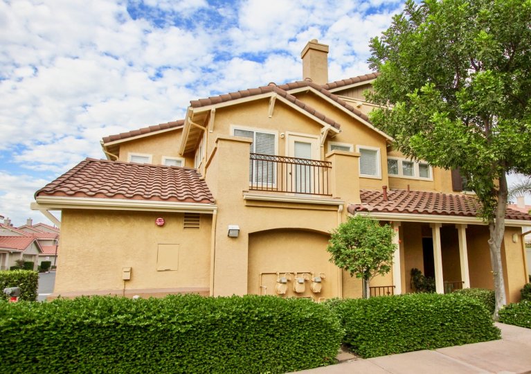 California Mariposa, Santee, California, red roof tiles, adobe, two story