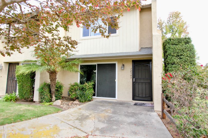 Corsican Villas in Santee California are tucked away multi-level homes with an abundance of a different variety of plants surrounding the exterior
