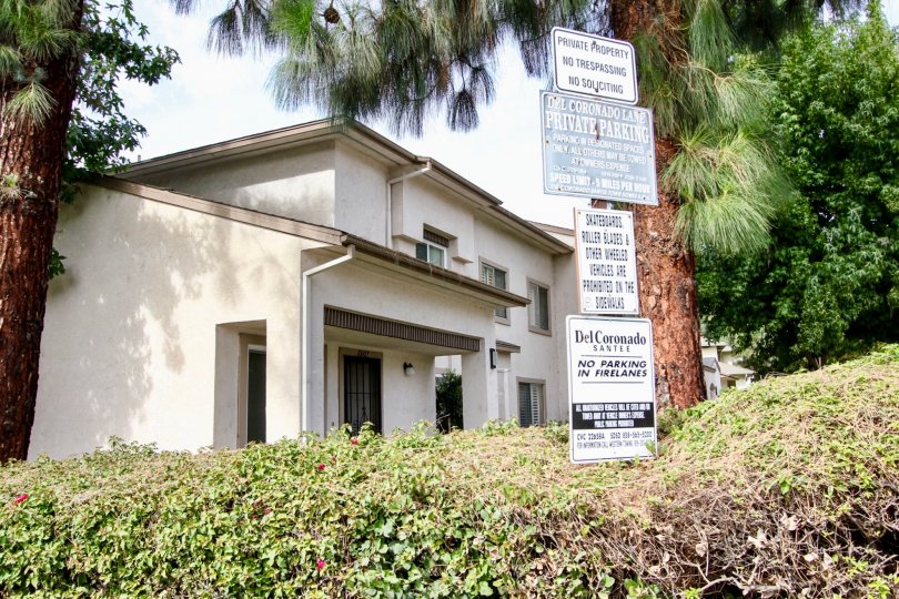 Del Coronado Santee Community within Santee, California is surrounded by gorgeous, tall trees and green shrubbery. The multi-level options make the community very spacious.