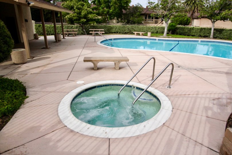 Swimming pool and kids swimming pool in Fletcher Valley Villas.