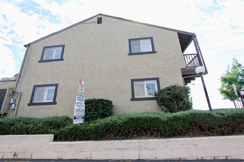 A side view of one of the many beautiful residences at Magnolia Meadows in Santee,California.