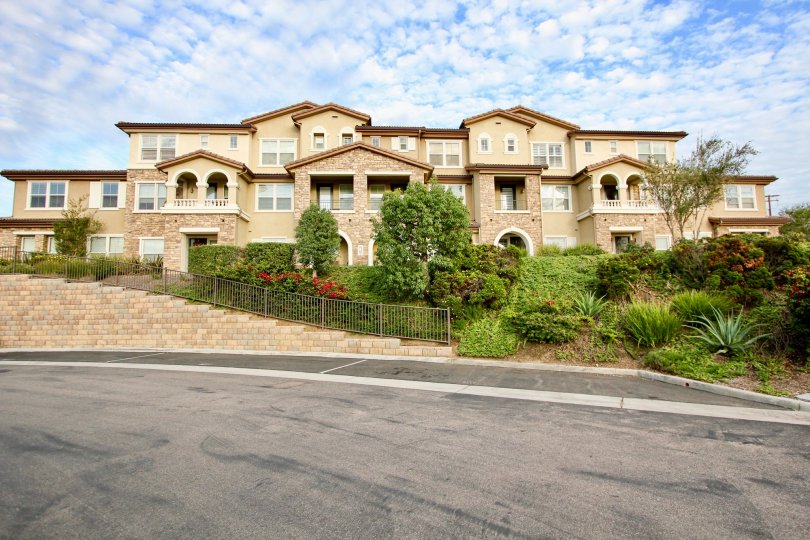 The Impressive Facade of the Condos of the Northstar Sky Ridge Community in Santee, CA