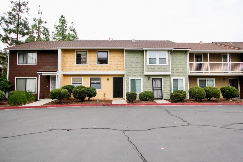 Pepperhill Townhomes,: Santee  , California,elegant building, grey road