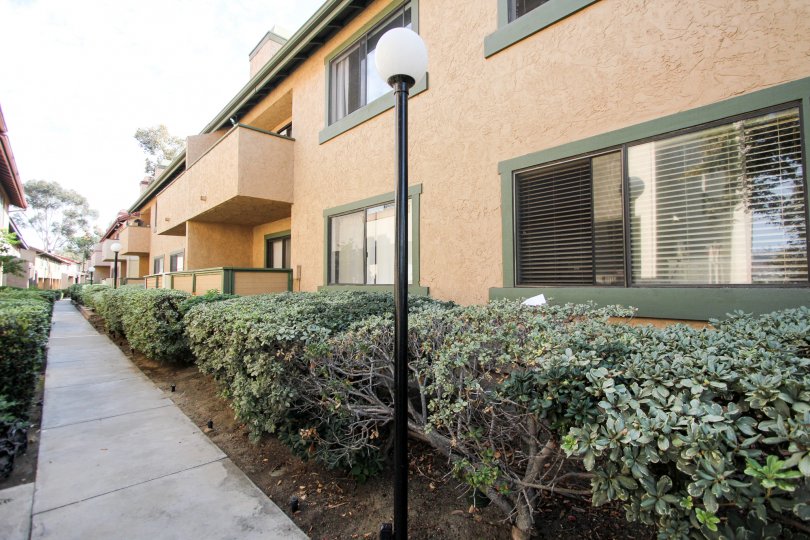 Riderwood Terrace  , Santee ,California,lamp ost, plants