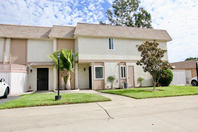 Stucco multi-family home, Santana Ranch, Santee, California