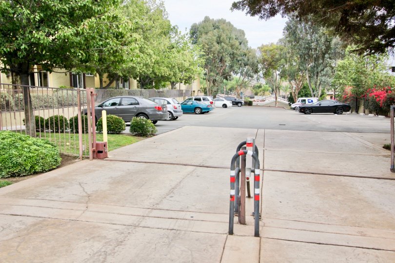 Parking lot of Canyon Villas Community in Spring Valley, CA
