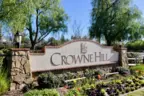 The marquee at Crowne Hill is surrounded by mature landscaping