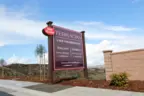 This sign shows the Redhawk golf course is close to Terracina