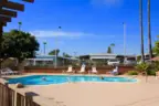 Residents enjoy access to the community pool in Lakeshore Gardens