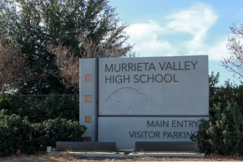 Golden rolling hills of rural West Murrieta neighborhood