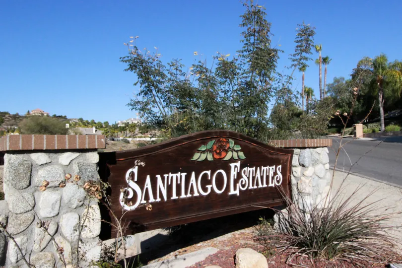 Entrance to Santiago Estates in Temecula Ca