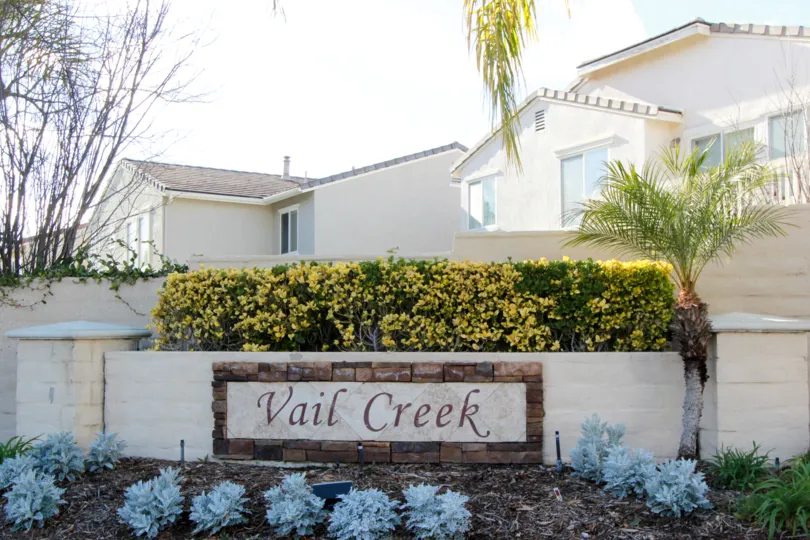 Entrance to Vail Creek in Temecula Ca