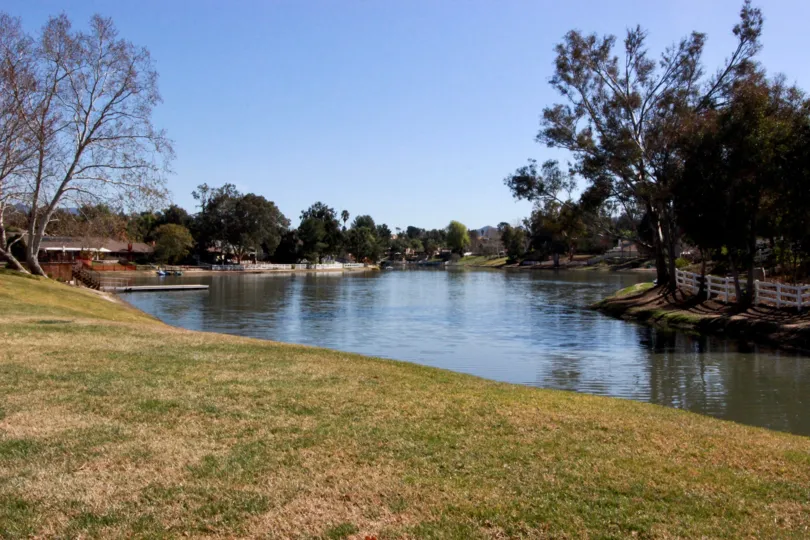 The picturesque lake at Lake Village in Temecula Ca