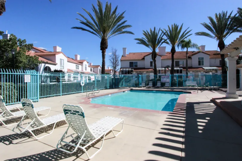 Enjoy a tennis match at the Rancho Del Mar gated neighborhood