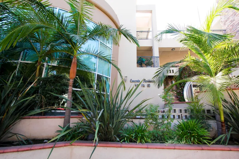 The landscaping around Cascade Residence in Alhambra California