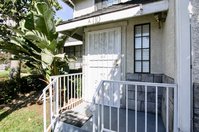 A sunny view of the front of a house in Chinese Gardens with a palm tree in the background