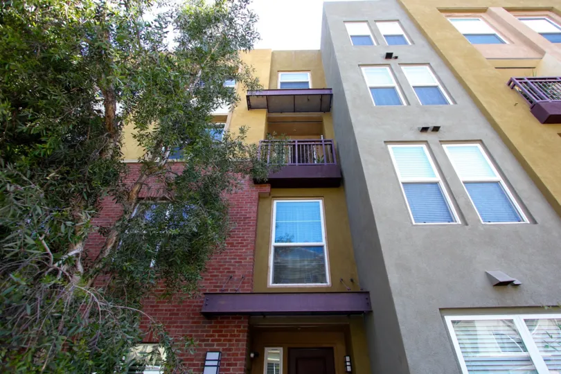 The balconies at Gateway Walk in Alhambra California