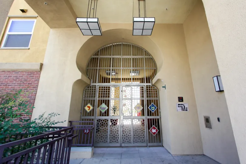 The gate entrance into Gateway Walk