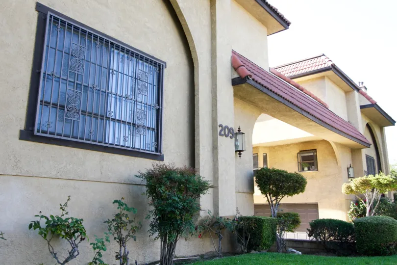 The address on the La France Townhomes building