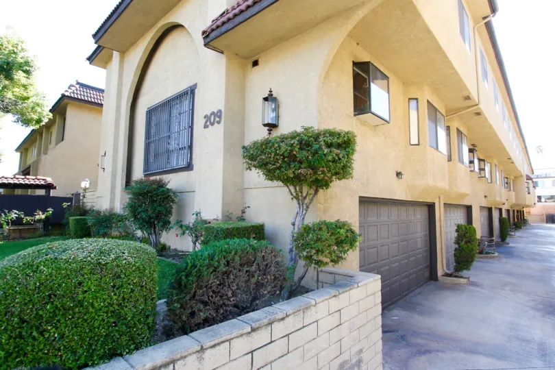 The parking at La France Townhomes