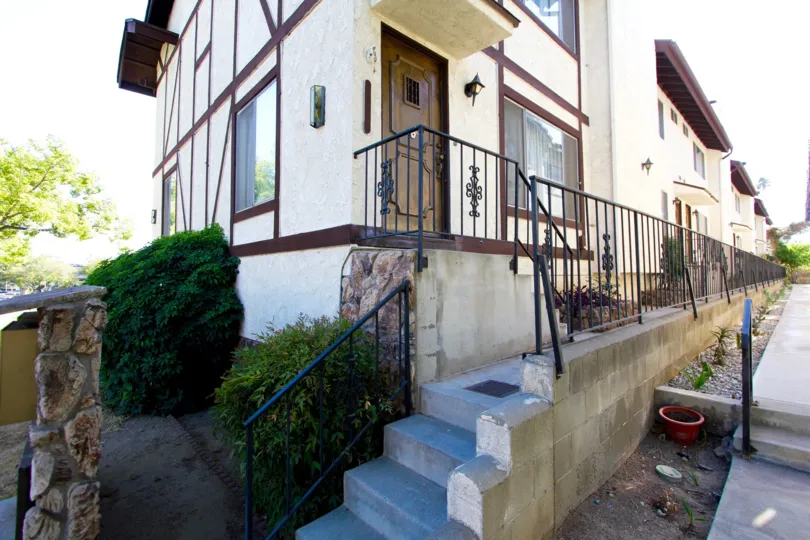 The stairs going up to La France Villa