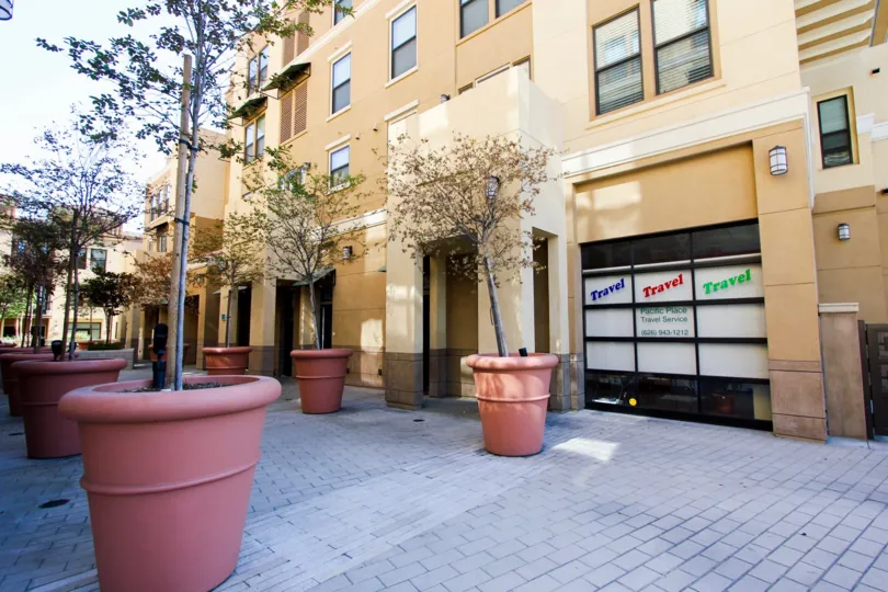 The stores located in the bottom floor of Main Street Collection